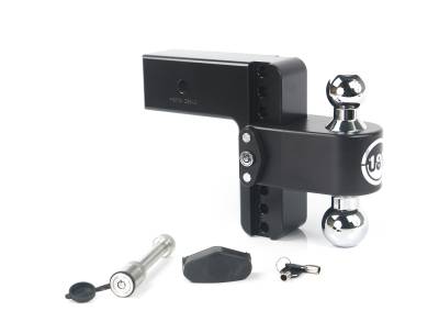 Weigh Safe - Weigh Safe CTB6-3-KA-CER-BLA 180 Hitch 6" Drop 3" Shank w/Hitch Pin Lock