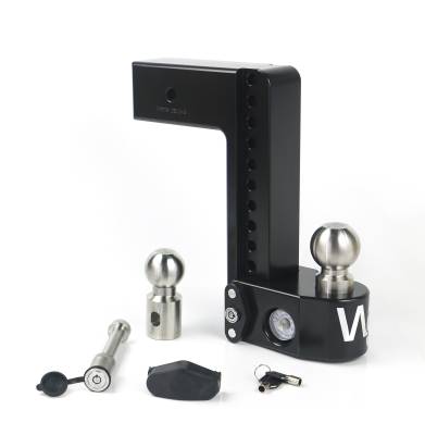 Weigh Safe - Weigh Safe WS10-3-KA-CER-BLA Black 10" Drop for 3" Shank w/Hitch Pin Lock