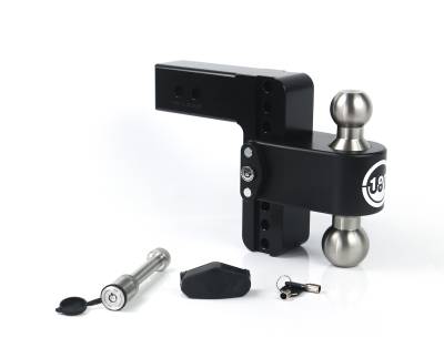 Weigh Safe - Weigh Safe LTB6-2.5-KA-CER-BLA 180 Hitch 6" Drop 2.5" Shank w/Hitch Pin Lock