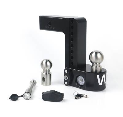 Weigh Safe - Weigh Safe WS8-2.5-KA-CER-BLA Black 8" Drop for 2.5" Shank w/Hitch Pin Lock