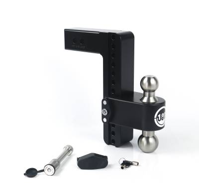 Weigh Safe - Weigh Safe LTB10-2.5-KA-CER-BLA 180 Hitch 10" Drop 2.5" Shank w/Hitch Pin Lock