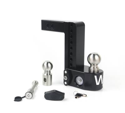 Weigh Safe - Weigh Safe WS8-2-KA-CER-BLA Blk Hitch for 8" Drop for 2" Shank w/Hitch Pin Lock