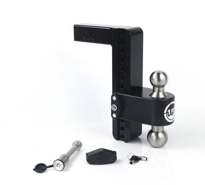 Weigh Safe - Weigh Safe LTB10-2-KA-CER-BLA 180 Hitch 10" Drop 2" Shank w/Hitch Pin Lock