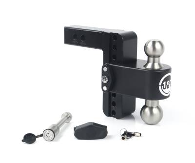 Weigh Safe - Weigh Safe LTB6-2-KA-CER-BLA 180 Hitch 6" Drop 2" Shank w/Hitch Pin Lock