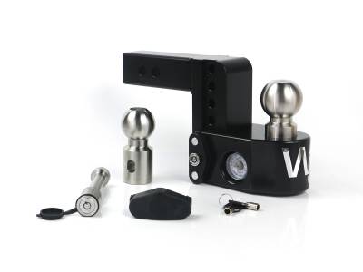 Weigh Safe - Weigh Safe WS4-2-KA-CER-BLA Black Hitch 4" Drop for 2" Shank w/Hitch Pin Lock