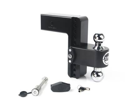 Weigh Safe - Weigh Safe CTB8-3-KA-CER-BLA 180 Hitch 8" Drop 3" Shank w/Hitch Pin Lock