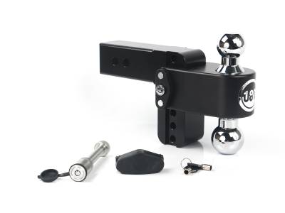 Weigh Safe - Weigh Safe CTB4-2.5-KA-CER-BLA 180 Hitch 4" Drop 2.5" Shank w/Hitch Pin Lock