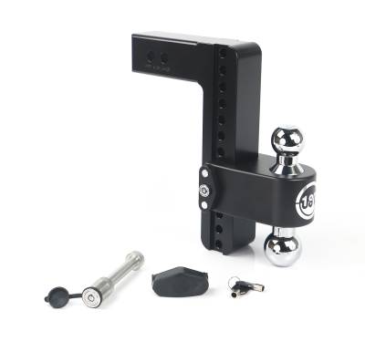 Weigh Safe - Weigh Safe CTB10-2.5-KA-CER-BLA 180 Hitch 10" Drop 2.5" Shank w/Hitch Pin Lock