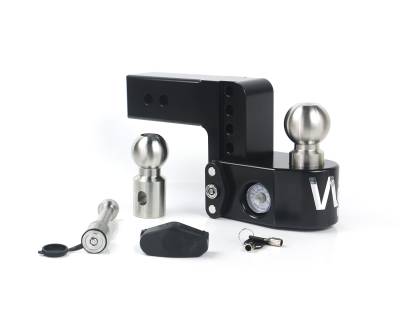 Weigh Safe - Weigh Safe WS4-2.5-KA-CER-BLA Black 4" Drop for 2.5" Shank w/Hitch Pin Lock