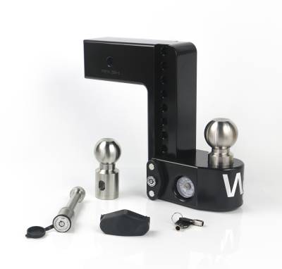 Weigh Safe - Weigh Safe WS8-3-KA-CER-BLA Black Hitch 8" Drop for 3" Shank w/Hitch Pin Lock