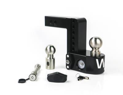 Weigh Safe - Weigh Safe WS6-2-KA-CER-BLA Black Hitch 6" Drop for 2" Shank w/Hitch Pin Lock