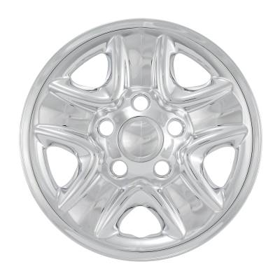 Coast To Coast - Coast To Coast IMP77XN 18" Chrome Plated 4PC 5-Spoke Wheel Covers Hub Caps