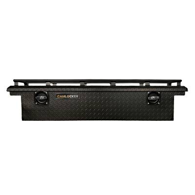 CamLocker - CamLocker SXSLPRLMB 60" UTV Crossover Tool Box Low Profile w/Rail Matte Black