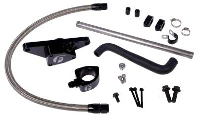 Fleece Performance - Fleece FPE-CLNTBYPS-CUMMINS-0305-SS Cummins Coolant Bypass Kit w/SS Braided Line