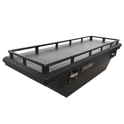 CamLocker - CamLocker S63LPFNRLMB 63" Crossover Truck Tool Box Notched w/Rail Matte Black