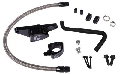 Fleece Performance - Fleece FPE-CLNTBYPS-CUMMINS-0607-SS Coolant Bypass Kit w/Line for 06-07 Cummins