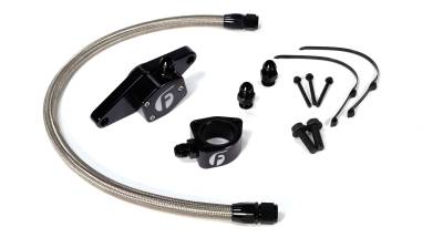 Fleece Performance - Fleece FPE-CLNTBYPS-CUMMINS-VP-SS VP Coolant Bypass 98.5-02 SS Braided