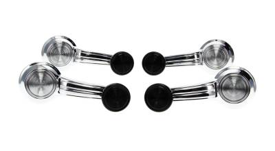 Auto Metal Direct - Auto Metal Direct W-929 FR/RR Window Crank Handle Black Knob for 69 Chevy Camaro