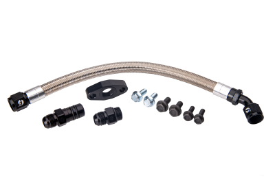Fleece Performance - Fleece FPE-CTDT-KIT Turbo Drain Tube for S300/S400 Turbos