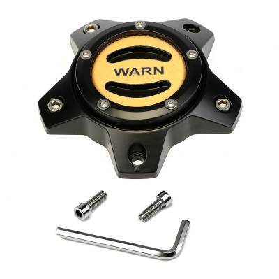 Warn - Warn 106681 Replacement Wheel Center Cap Black/Gold 5 Lug
