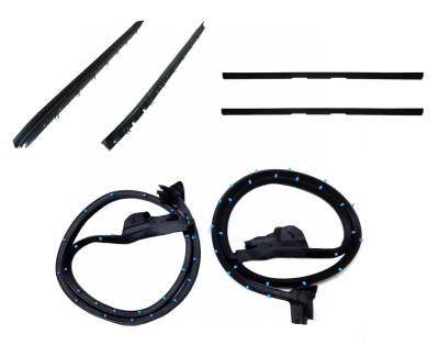 Fairchild Industries - Fiarchild KG4218 LH/RH Door Seal+Belt Weatherstrip Kit 84-89 Chevy Corvette