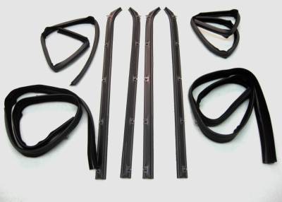 Fairchild Industries - Fairchild KD1002A Weatherstrip Kit Front Upper & Division Bar In/Outer Driv/Pass