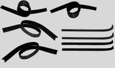 Fairchild Industries - Fairchild Industries KD1003B Front Upper Belt Weatherstrip Window Channel Kit