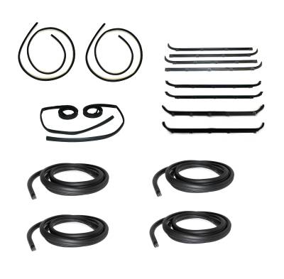 Fairchild Industries - Fairchild Industries KF1039-16 Front & Rear Belt Weatherstrip 16pc Kit