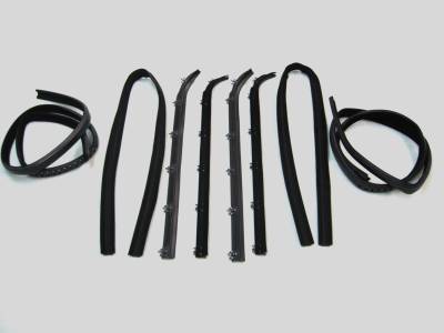 Fairchild Industries - Fairchild Industries KF1011-8 Weatherstrip Kit Inner & Outer Driver & Passenger