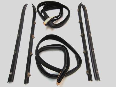Fairchild Industries - Fairchild Industries KG1009-6 Weatherstrip Kit Rear Driver & Passenger Side
