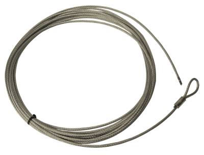 Warn - Warn 82654 WIRE ROPE ASSEMBLY 3/16" Diameter x 43 Foot Length