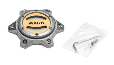 Warn - Warn 104482 REPLACEMENT WHEEL CENTER CAP GRAY/GOLD 6 LUG