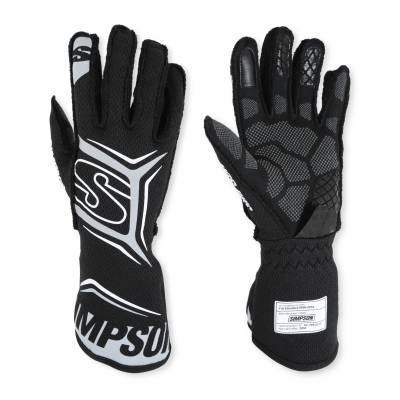 Simpson Safety - Simpson Safety MGSK Magnata Racing Gloves Small Black SFI 3.3/5 FIA 8856-2018