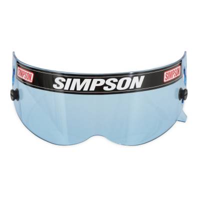 Simpson Safety - Simpson Safety 1029-17 Hi-Def Blue Helmet Shield for x Bandit Diamondback RX