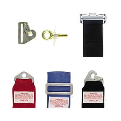 Simpson Safety - Simpson Safety 310192 Racing Seatbelt 2" Bar Slide Hardware Pair