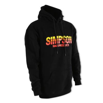 Simpson Safety - Simpson Safety 45019L Racing Stripes Hoodie Large Black