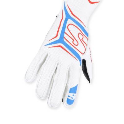 Simpson Safety - Simpson Safety MGMW Magnata Racing Gloves Medium White SFI 3.3/5 FIA 8856-2018