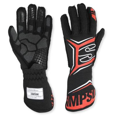 Simpson Safety - Simpson Safety MGSR Magnata Racing Gloves Small Red SFI 3.3/5 FIA 8856-2018