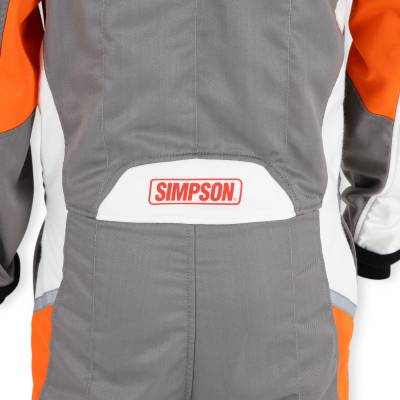 Simpson Safety - Simpson Safety AS05321 Airspeed Suit Large Alloy/Orange/White
