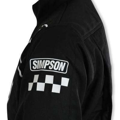 Simpson Safety - Simpson Safety CK02321 Checkers Suit Large Black 2-Layer Racing Suit