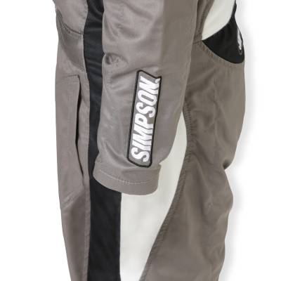 Simpson Safety - Simpson Safety SC05101 Supercoil Racing Suit Small Alloy/Black/White