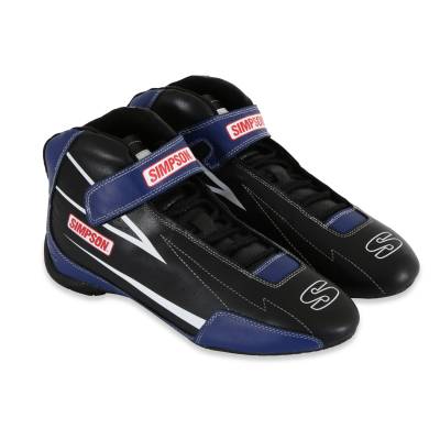 Simpson Safety - Simpson Safety SC100B Supercoil Racing Shoe Size 10 Black/Blue