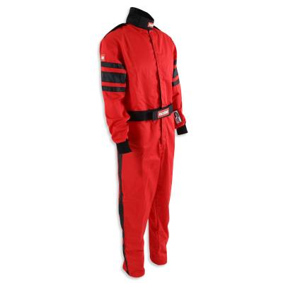 Racequip - RaceQuip 120013RQP One Piece Multi Layer Fire Racing Suit Red Medium