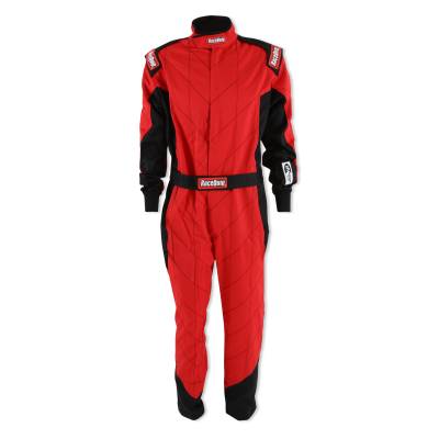 Racequip - RaceQuip 130912RQP One Piece Single Layer Fire Racing Suit Red Small