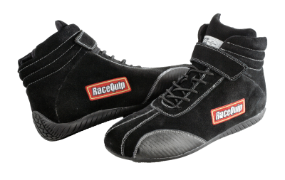 Racequip - RaceQuip 30500040RQP Euro Carbon-L Series Race Shoes Black 4 US Mens Womens 6