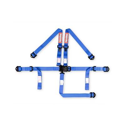 Racequip - RaceQuip 709029RQP Youth Latch & Link 5 Point Racing Harness Blue 2"