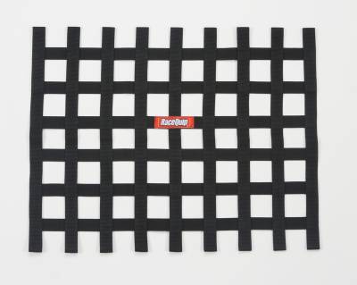 Racequip - RaceQuip 721005RQP Ribbon Style Race Car Window Net Black 18"H x 24"W