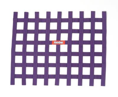 Racequip - RaceQuip 721055RQP Ribbon Style Race Car Window Net Purple 18"H x 24"W