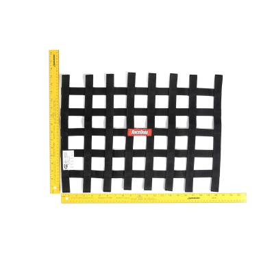 Racequip - RaceQuip 726002RQP Ribbon Style Race Car Window Net Black 15"H x 21"W