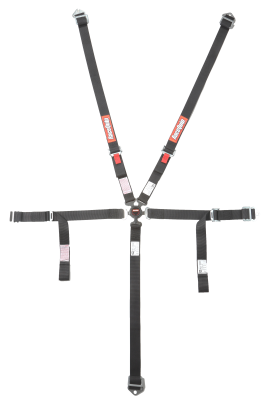 Racequip - RaceQuip 739009RQP Youth Camlock 5 Point Racing Black 2" Lap/Shoulder/Sub